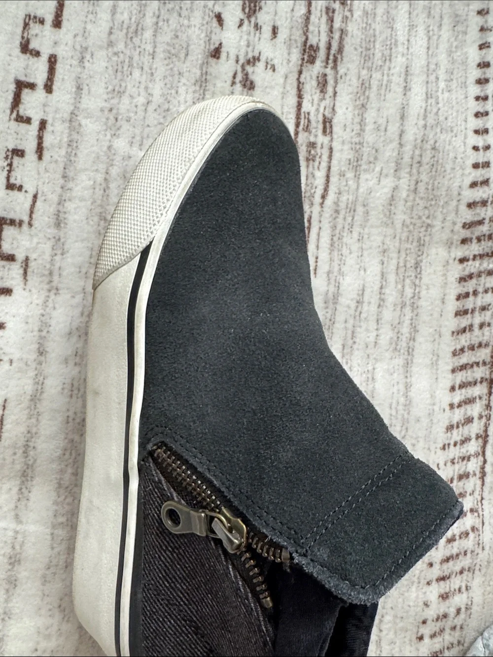 Keds Black High-Top Suede Platform Sneakers